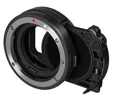 RF鏡頭- 插入式濾鏡鏡頭轉接環EF-EOS R (連插入式可變ND濾鏡A) - 佳能台灣